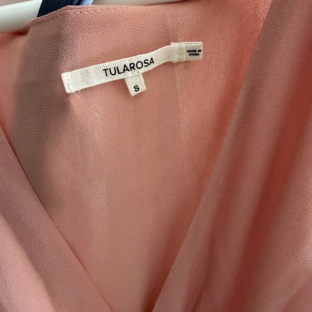 Tularosa Blush Pink Wrap Mini Dress - Picture 2 of 3